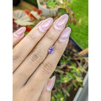 1.10 Ct. Pinkish Purple Sapphire from Ceylon (Sri Lanka) Life Style