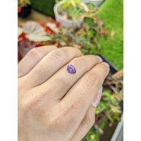 1.10 Ct. Pinkish Purple Sapphire from Ceylon (Sri Lanka) Life Style