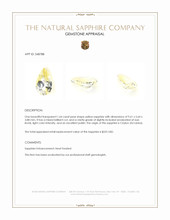 1.64 Ct. Yellow Sapphire from Ceylon (Sri Lanka) Appraisal