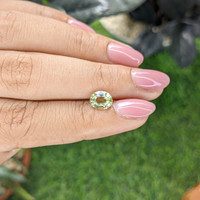 1.59 Ct. Green Sapphire from Madagascar Life Style