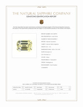 1.34 Ct. Yellow Sapphire from Madagascar Scan Report