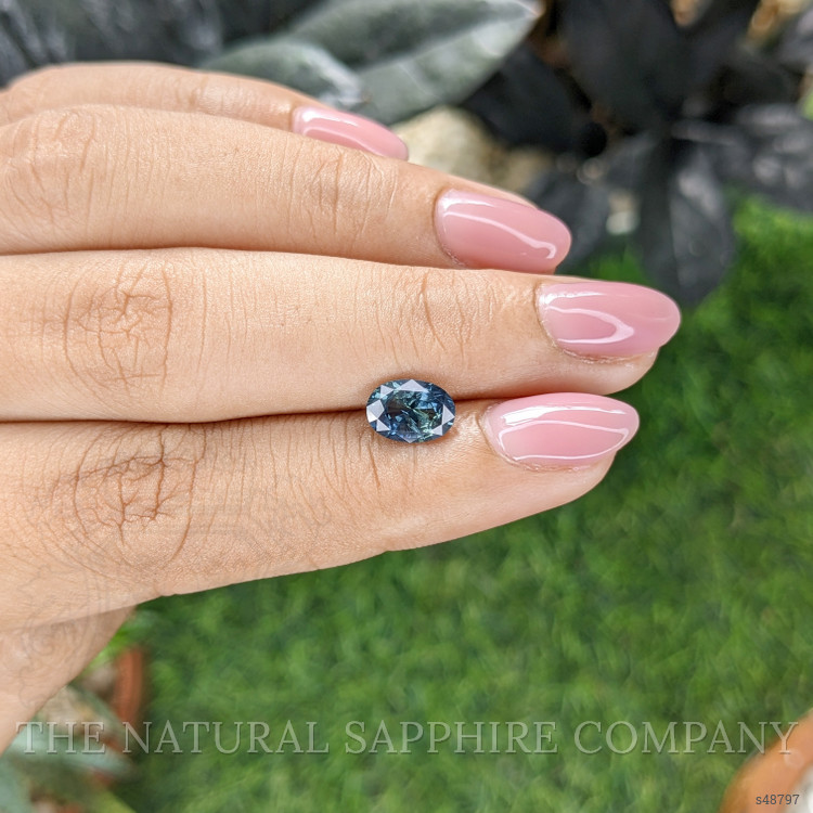 1.53 Ct. Greenish Blue Sapphire from Madagascar
