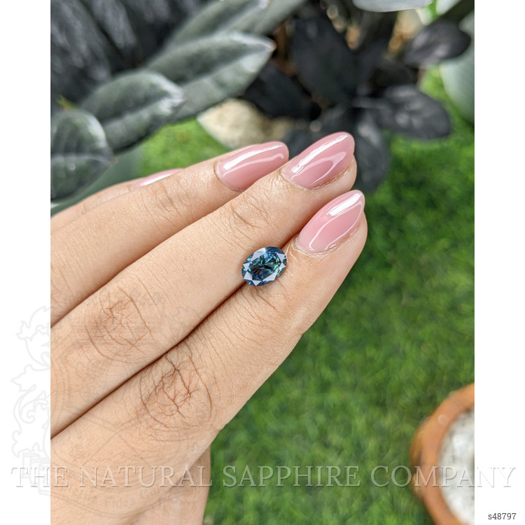 1.53 Ct. Greenish Blue Sapphire from Madagascar