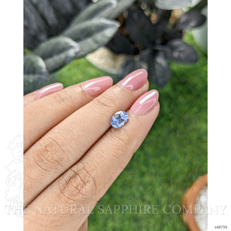 1.23 Ct. Purplish Blue Sapphire from Ceylon (Sri Lanka)