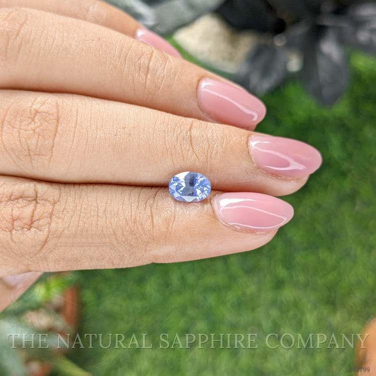 1.23 Ct. Purplish Blue Sapphire from Ceylon (Sri Lanka)