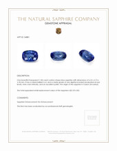 1.08 Ct. Blue Sapphire from Ceylon (Sri Lanka) Appraisal