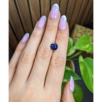 2.76 Ct. Blue Sapphire from Ceylon (Sri Lanka) Life Style
