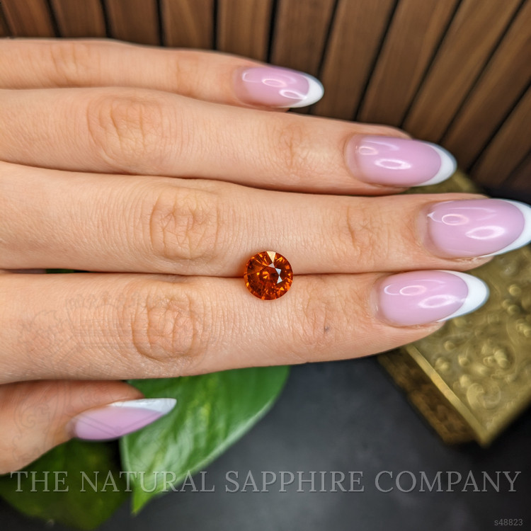 4.03 Ct. Orange Sapphire from Ceylon (Sri Lanka)