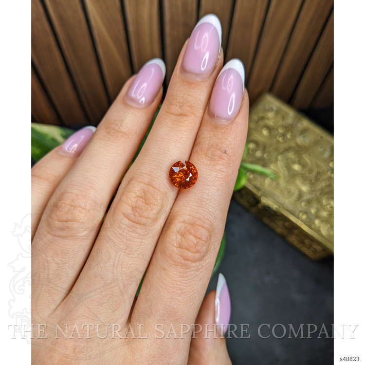 4.03 Ct. Orange Sapphire from Ceylon (Sri Lanka)