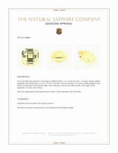 7.61 Ct. Yellow Sapphire from Ceylon (Sri Lanka) Appraisal