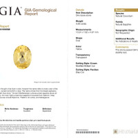 3.08 Ct. Yellow Sapphire from Ceylon (Sri Lanka) Scan Report