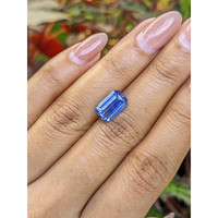 4.97 Ct. Blue Sapphire from Ceylon (Sri Lanka) Life Style