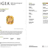 6.06 Ct. Yellow Sapphire from Ceylon (Sri Lanka) Scan Report