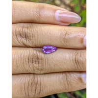 1.26 Ct. Pinkish Purple Sapphire from Ceylon (Sri Lanka) Life Style