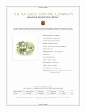 1.32 Ct. Greenish Yellow Sapphire from Ceylon (Sri Lanka) Scan Report