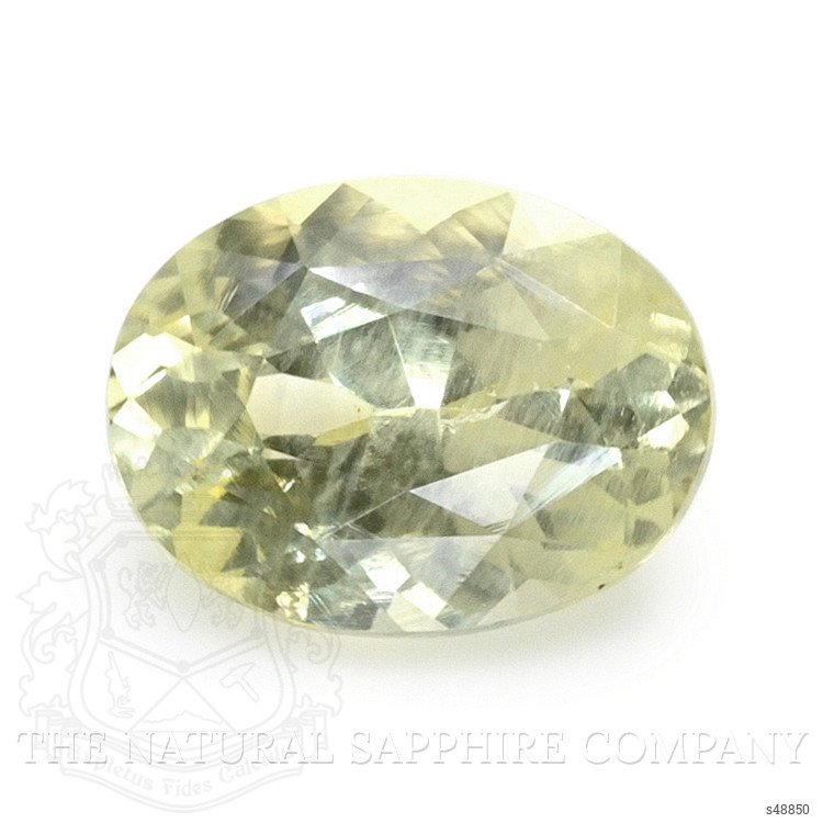 1.32 Ct. Greenish Yellow Sapphire from Ceylon (Sri Lanka)