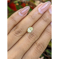 1.32 Ct. Greenish Yellow Sapphire from Ceylon (Sri Lanka) Life Style
