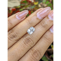 1.75 Ct. White Sapphire from Ceylon (Sri Lanka) Life Style