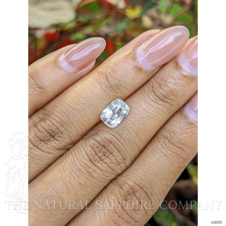 1.75 Ct. White Sapphire from Ceylon (Sri Lanka)