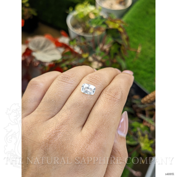 1.75 Ct. White Sapphire from Ceylon (Sri Lanka)