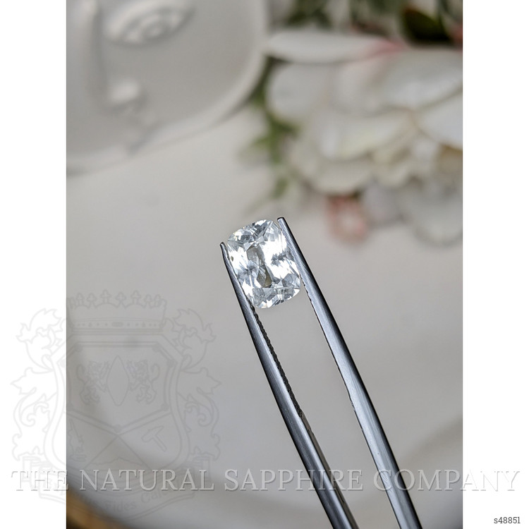 1.75 Ct. White Sapphire from Ceylon (Sri Lanka)