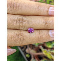1.25 Ct. Pinkish Purple Sapphire from Ceylon (Sri Lanka) Life Style