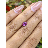 1.25 Ct. Pinkish Purple Sapphire from Ceylon (Sri Lanka) Life Style