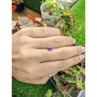 1.25 Ct. Pinkish Purple Sapphire from Ceylon (Sri Lanka) Life Style
