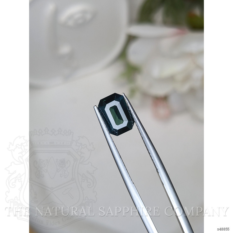 2.33 Ct. Greenish Blue Sapphire from Ceylon (Sri Lanka)