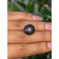 13.86 Ct. Purplish Blue Cabochon Star Spinel from Ceylon (Sri Lanka) Life Style