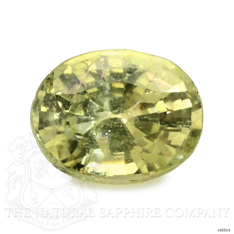 1.05 Ct. Greenish Yellow Sapphire from Ceylon (Sri Lanka)