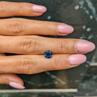 2.03 Ct. Greenish Blue Sapphire from Ceylon (Sri Lanka) Life Style