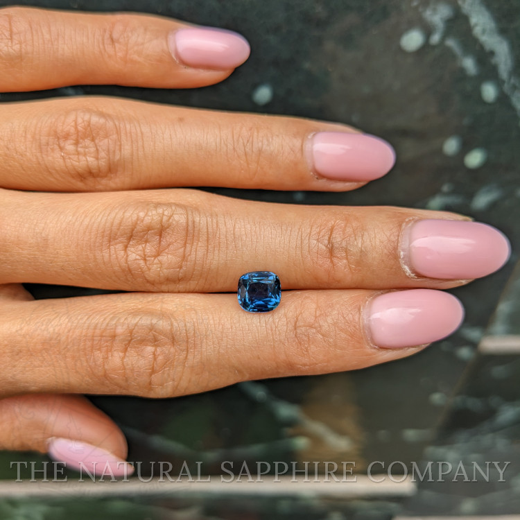 2.03 Ct. Greenish Blue Sapphire from Ceylon (Sri Lanka)