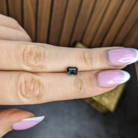 1.19 Ct. Bluish Green Sapphire from Madagascar Life Style