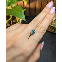 2.68 Ct. Green Sapphire from Madagascar Life Style