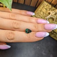 2.73 Ct. Green Sapphire from Madagascar Life Style
