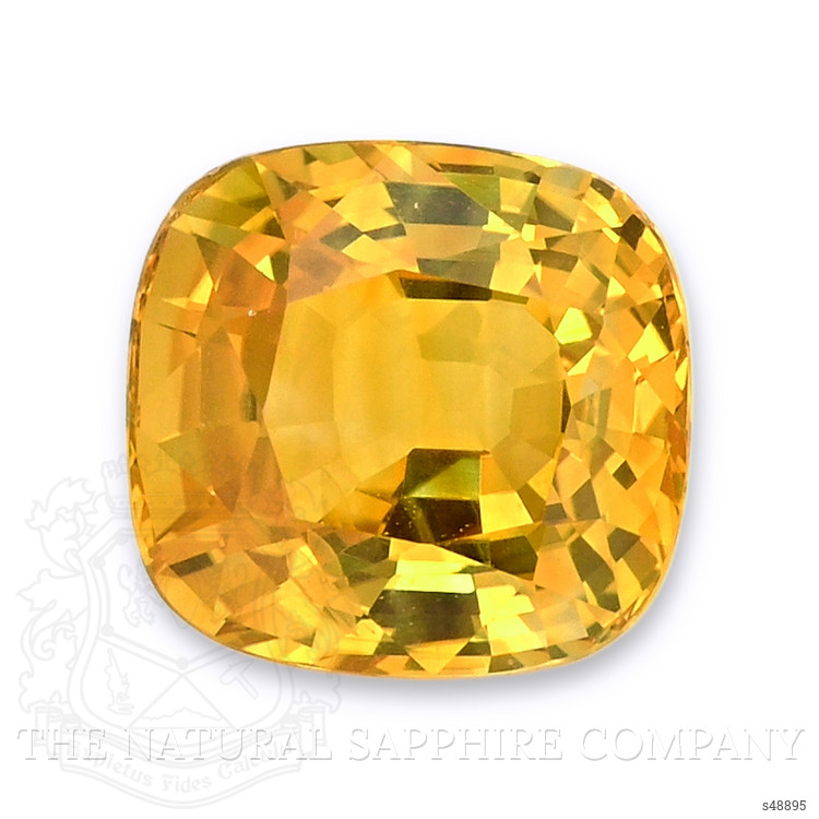 4.02 Ct. Orangish Yellow Sapphire from Ceylon (Sri Lanka)