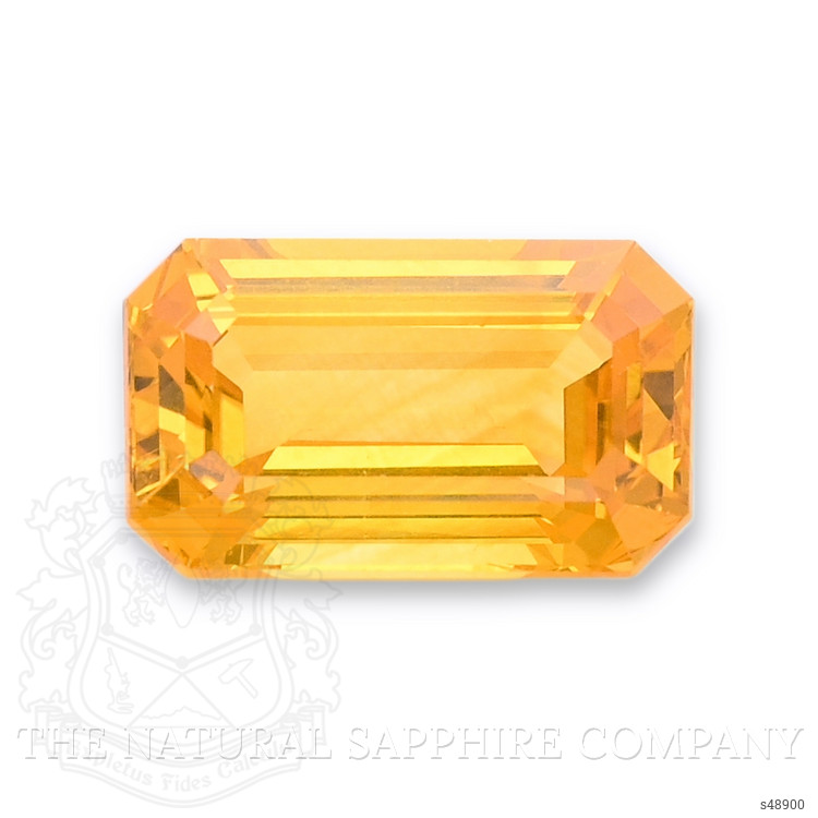 2.93 Ct. Orangish Yellow Sapphire from Ceylon (Sri Lanka)