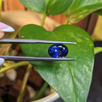 3.25 Ct. Purplish Blue Sapphire from Ceylon (Sri Lanka) Life Style