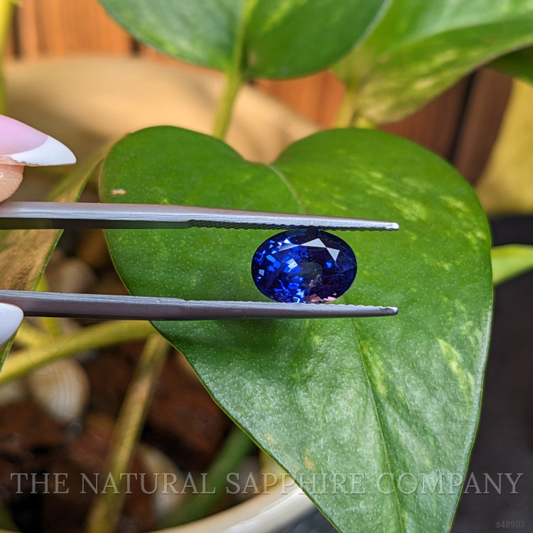 3.25 Ct. Purplish Blue Sapphire from Ceylon (Sri Lanka)