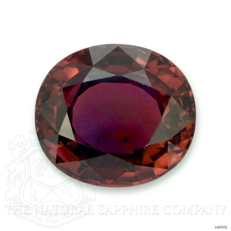 6.85 Ct. Pinkish Brown Sapphire from Ceylon (Sri Lanka)