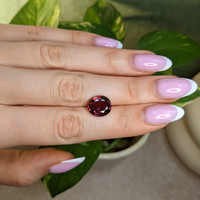6.85 Ct. Pinkish Brown Sapphire from Ceylon (Sri Lanka) Life Style