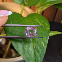 3.53 Ct. Purplish Pink Sapphire from Ceylon (Sri Lanka) Life Style