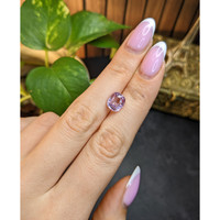 3.53 Ct. Purplish Pink Sapphire from Ceylon (Sri Lanka) Life Style
