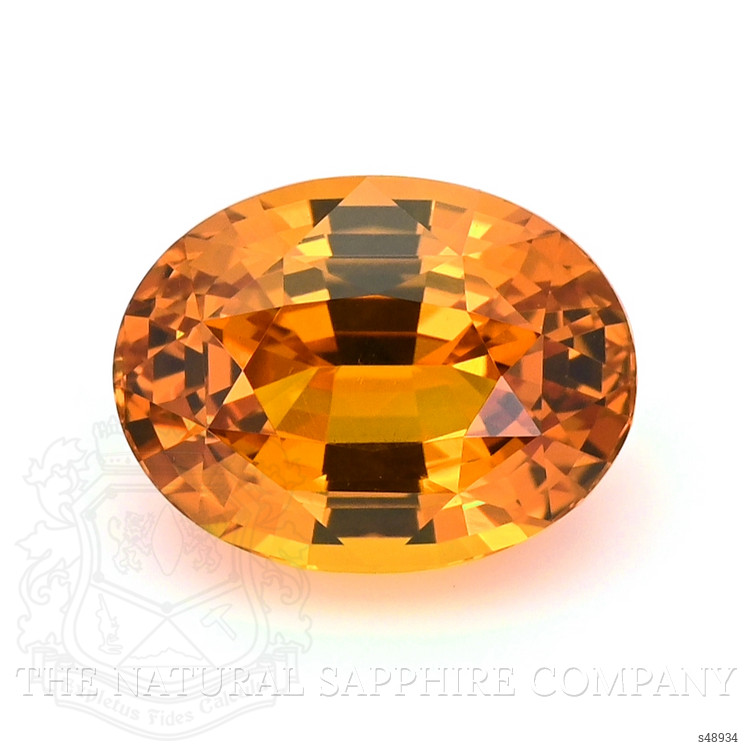 4.19 Ct. Yellowish Orange Sapphire from Ceylon (Sri Lanka)