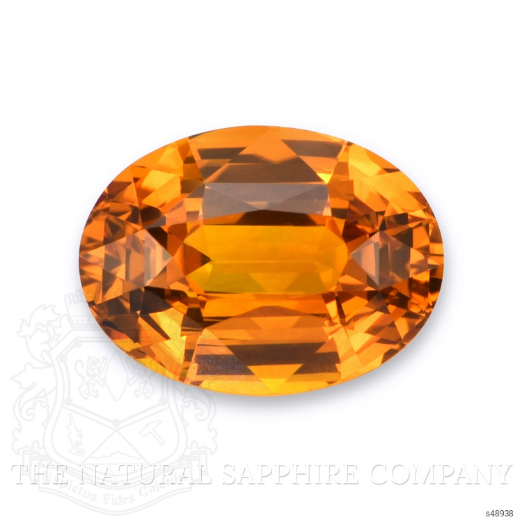 9.05 Ct. Yellowish Orange Sapphire from Ceylon (Sri Lanka)