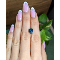 4.12 Ct. Greenish Blue Sapphire Life Style