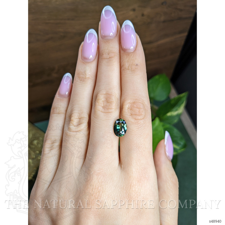 3.02 Ct. Bluish Green Sapphire from Madagascar