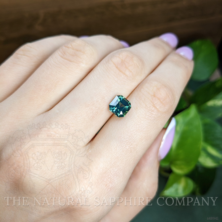 3.12 Ct. Bluish Green Sapphire from Madagascar