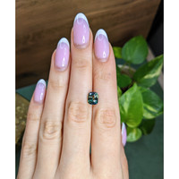 3.05 Ct. Bluish Green Sapphire from Madagascar Life Style